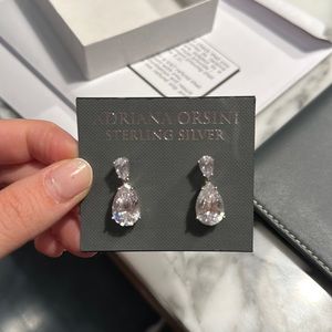 Adriana Orsini sterling silver cubic zirconia drop earrings